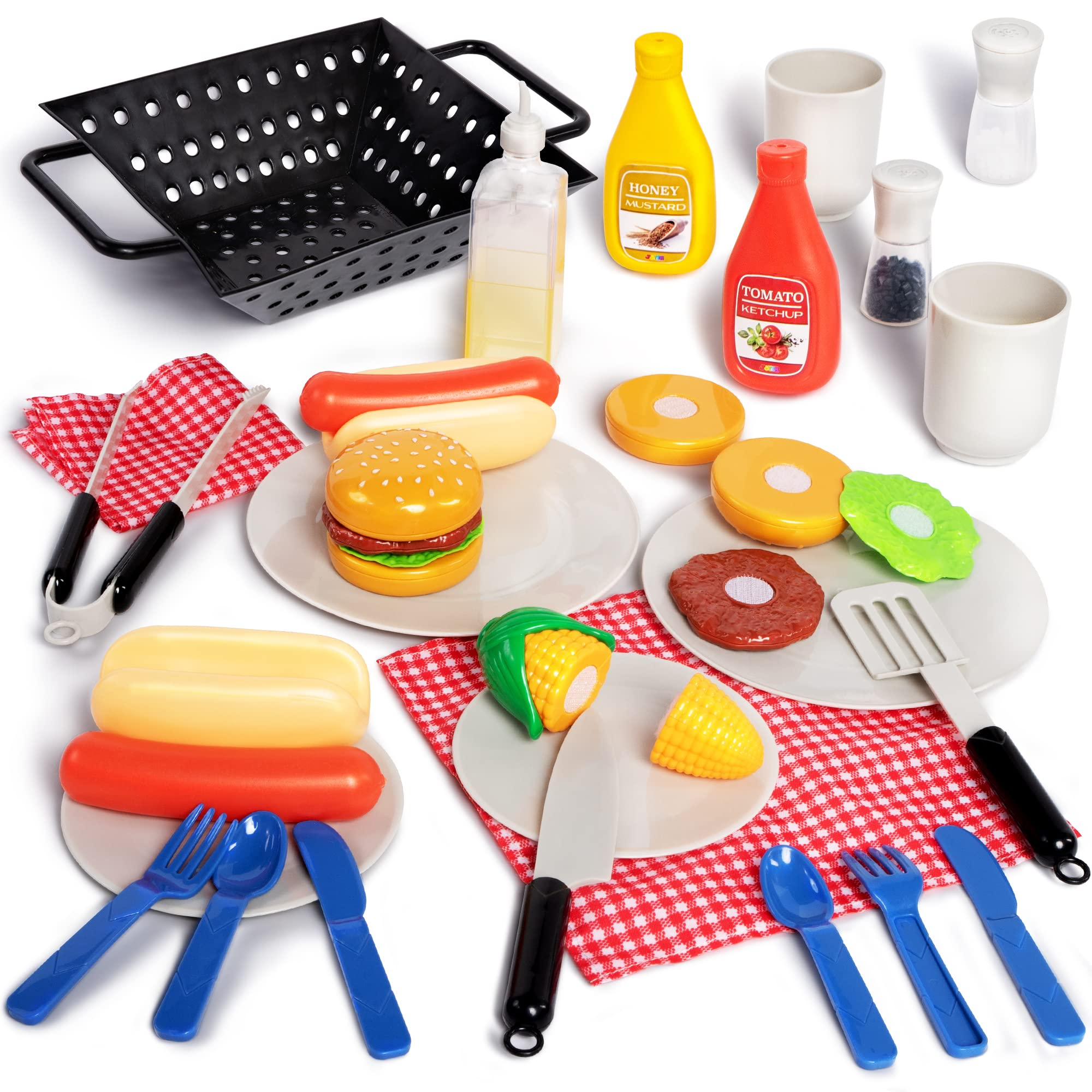 Barbecue Food and Accessories Toy Set