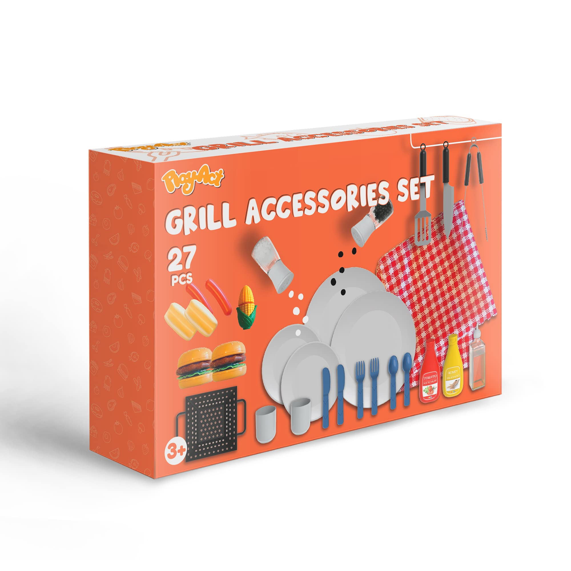 Barbecue Food and Accessories Toy Set