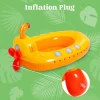 2pcs Airplane & Submarine Inflatable Boat Pool Float