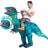 Adult Unisex Inflatable Ride-on Raptor Halloween Costume