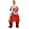 Adult Inflatable Ride-on Raptor Halloween Costume