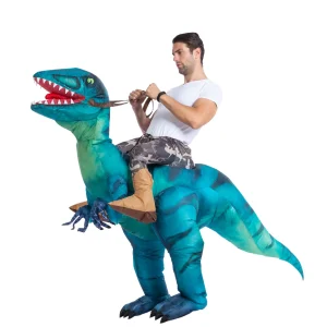 Adult Inflatable Ride-on Raptor Halloween Costume
