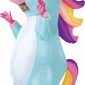 Adult Blue Inflatable Costume Unicorn