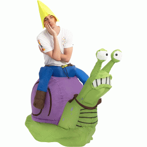 Adult Inflatable Ride-on Gnome Halloween Costume