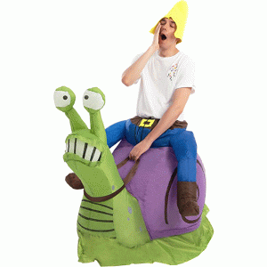 Adult Inflatable Ride-on Gnome Halloween Costume