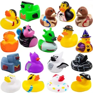 18Pcs Halloween Themed Rubber Ducky Toys