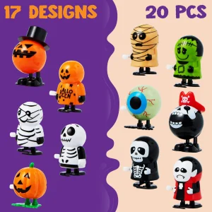 20Pcs Halloween Assorted Jumping push bubble Toy