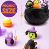 24Pcs Halloween Mochi Squeeze Toys in Cauldron