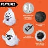 2Pcs Tall Naughty Window Ghost 2.6ft Halloween Inflatable