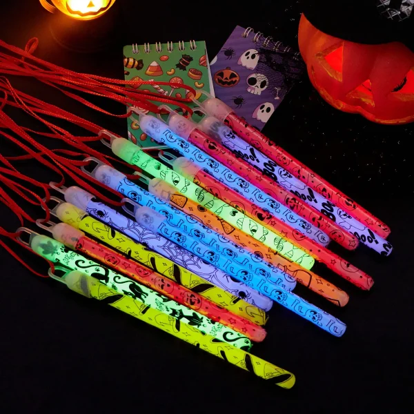LED Glow Wand LED Sticks Light up Wand Flashing Light Stick with Lanyard  for Party, 36 Pieces 