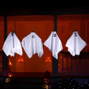4pcs Halloween Flying Ghost Decoration 19in