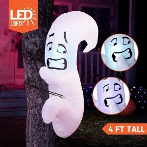 4ft Inflatable Halloween Ghost Tree Decoration