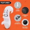 4ft Inflatable Halloween Ghost Tree Decoration