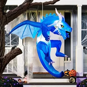 5ft LED Halloween Inflatable Hanging Ice Dragon