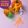 72pcs Halloween Stretchy Skeleton Toy