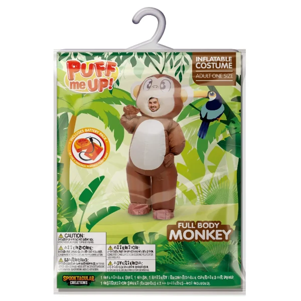 Adult Unisex Halloween Inflatable Monkey Costume