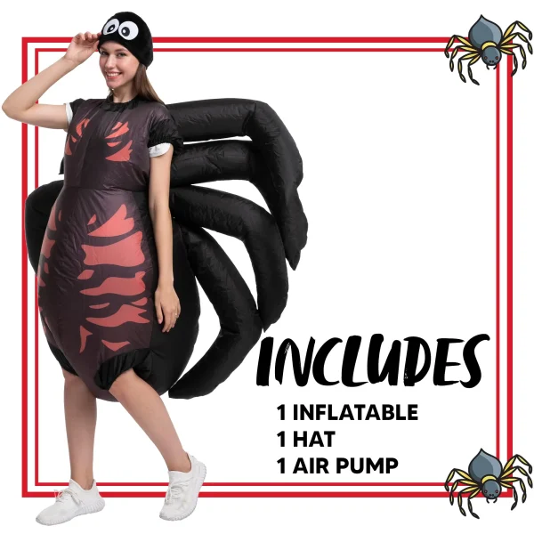 Adult Unisex Halloween Inflatable Spider Costume
