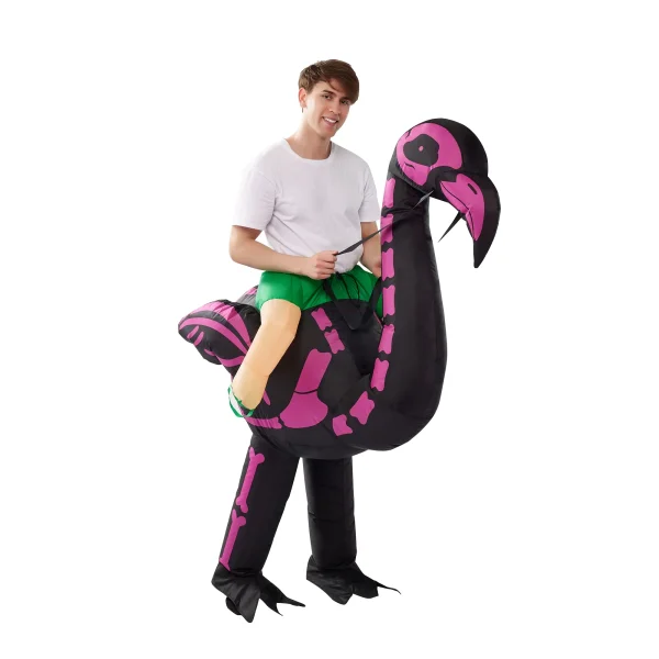 Adult Unisex Inflatable Ride on Flamingo Halloween Costume