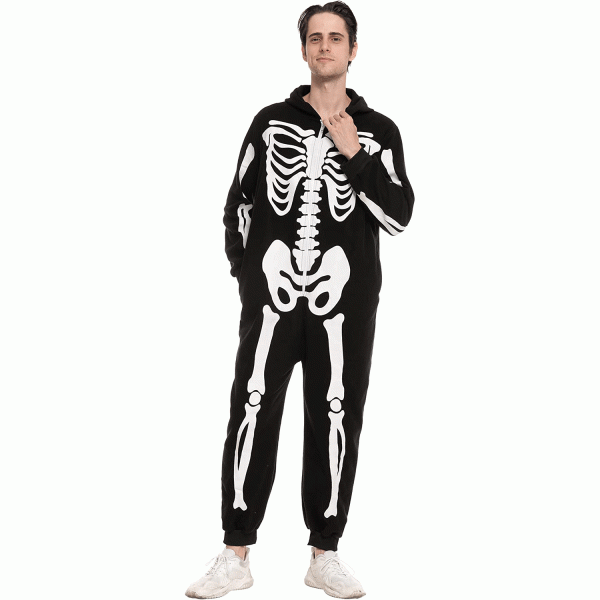 Unisex Skeleton Family Matching Pajama jumpsuit