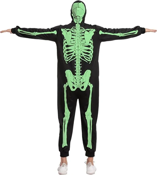 Men Halloween Skeleton Jumpsuit