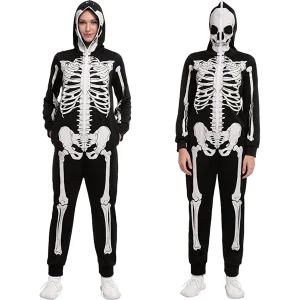 Adult Skeleton Pajamas Jumpsuit
