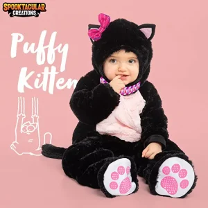 Baby Black Kitten Halloween Costume