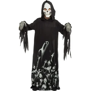 Kids Glow in the Dark Grim Reaper Halloween Costume