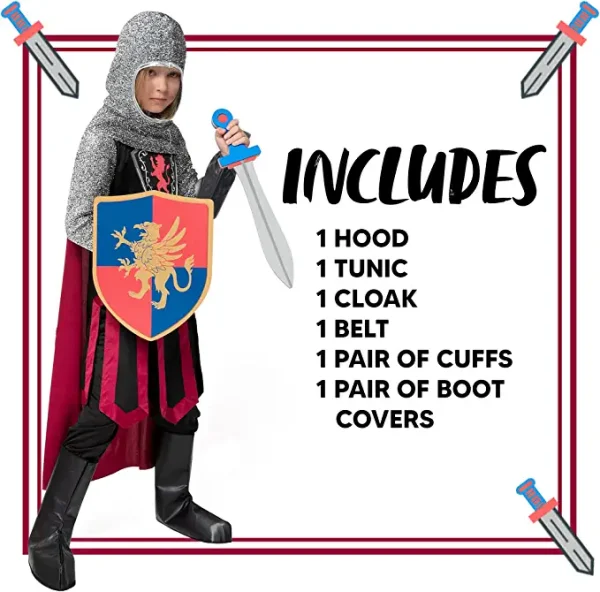 Kids Medieval Knight Halloween Costume