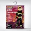 Child Boy Black Firefighter Costume