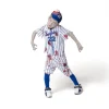 Child Boy Blue Baseball Zombie Costume