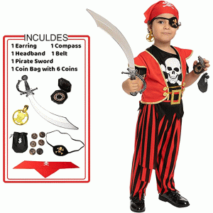 Kids Pirate Halloween Costume Set