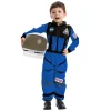 Child Unisex Blue Astronaut Costume with Helmet