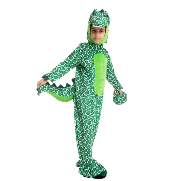 Kids Green T-rex Halloween Costume