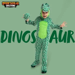 Kids Green Dinosaur Halloween Costume