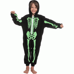 Child Glow in the Dark Skeleton Pajamas