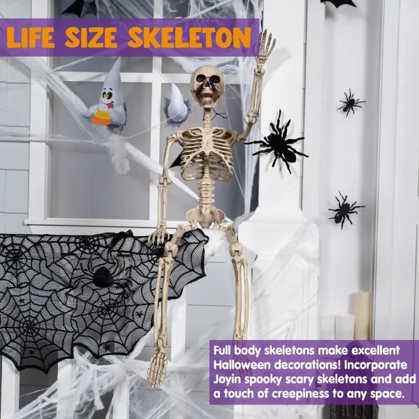 Halloween Decorations Posable Skeletons 36in
