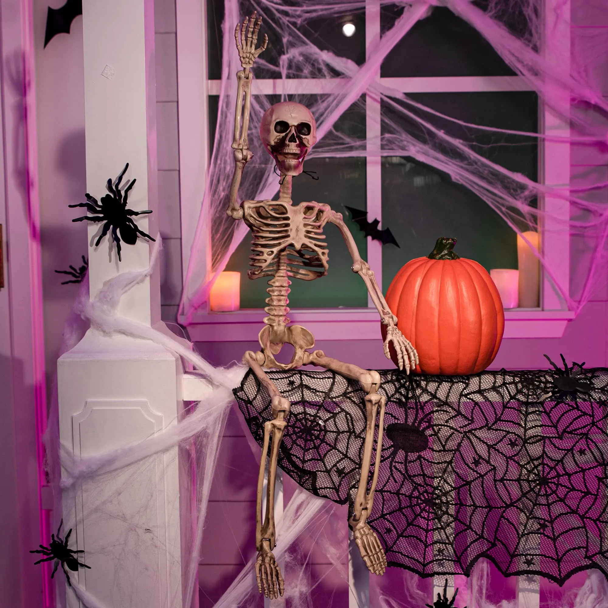 Halloween posable skeletons