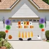Happy halloween pumpkin sticker garage door decor