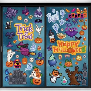 Halloween Trick or Treats Cling Window Decorations