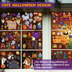 Halloween Trick or Treats Cling Window Decorations