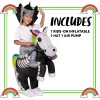 Kids Halloween Skeleton Unicorn Costume -M