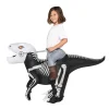Kids Inflatable Skeleton Raptor Ride-on Costume