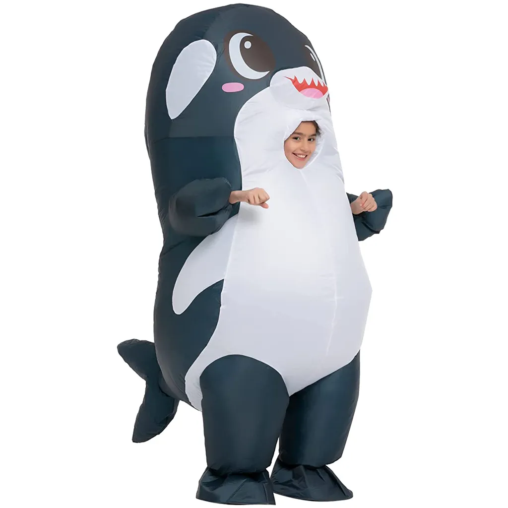 Navy cute whale inflatable animal costumes
