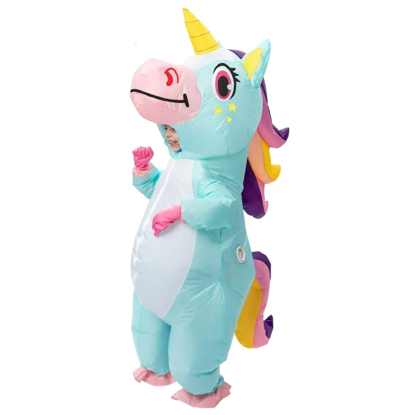 Adorable Child Inflatable Ride A Unicorn Halloween Costume