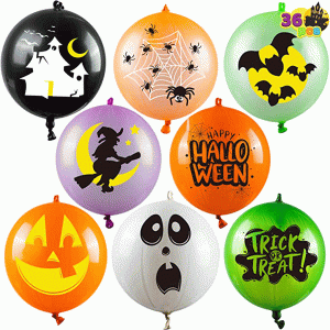 36pcs Punch Halloween Decoration Balloon