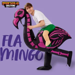 Adult Inflatable Ride on Flamingo Halloween Inflatable