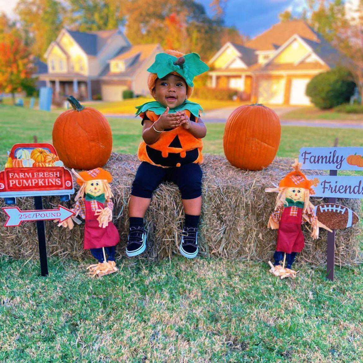 Kids Halloween Pumpkin Costumes with Hat