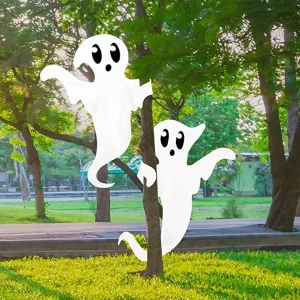 2Pcs Cute Treewrap White Ghost