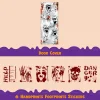 2Pcs Skeleton Door Cover+ Bloody Window Stickers