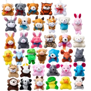 36 Pcs Mini Plush Animal Toy Set